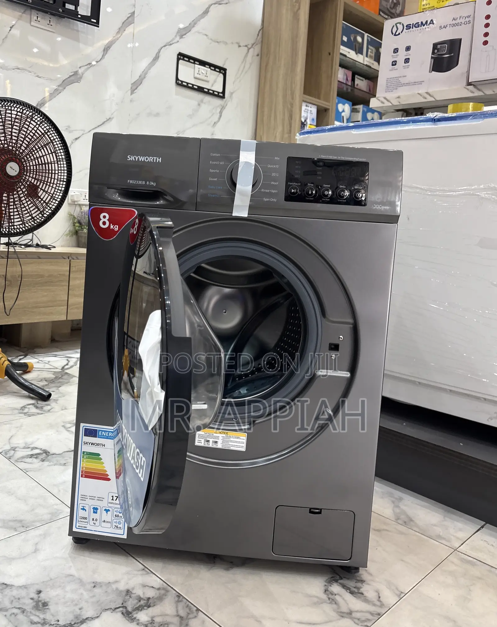 Choose Premium Sigma 8kg Full Auto Electric Washing Machine(Gray).