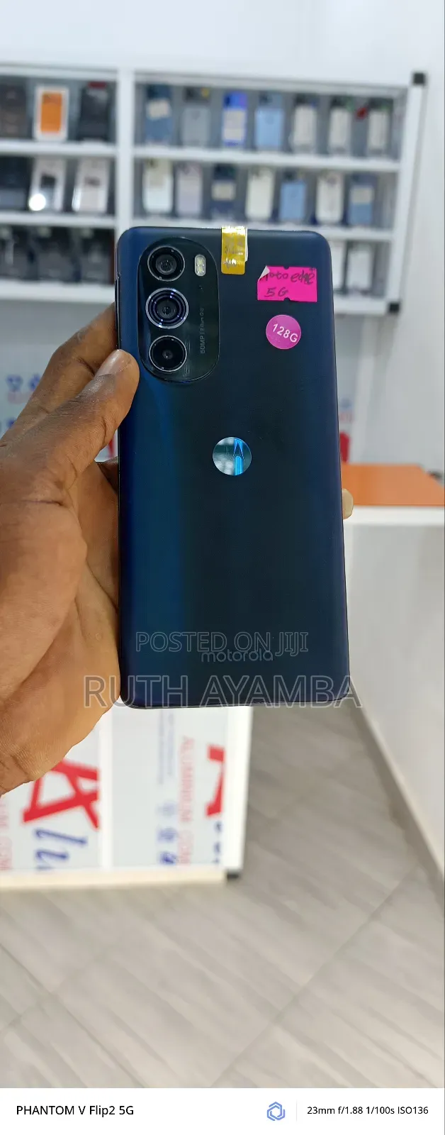 New Motorola Edge+ 5G UW (2022) 128 GB Blue