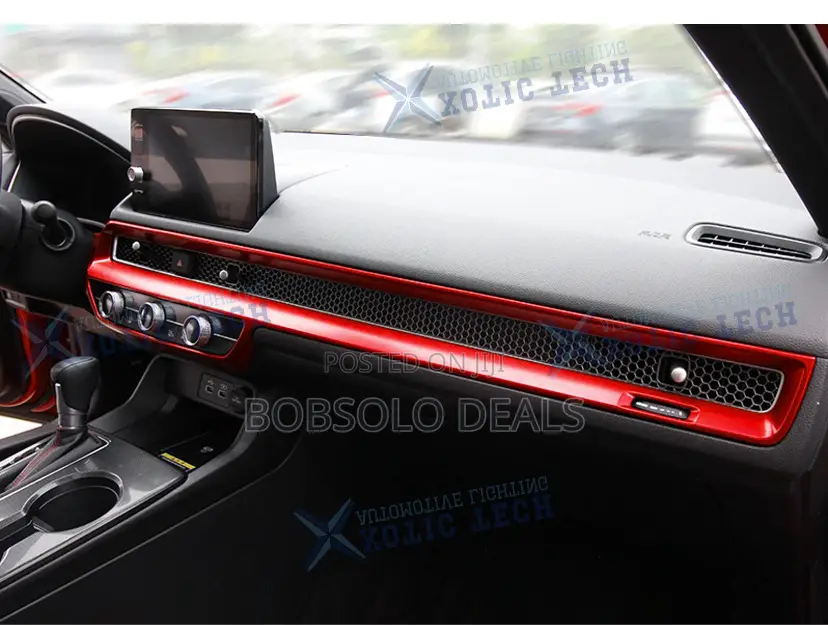 Set Center Console Dash Ac Vent Panel Decore for Honda Civic 2022+