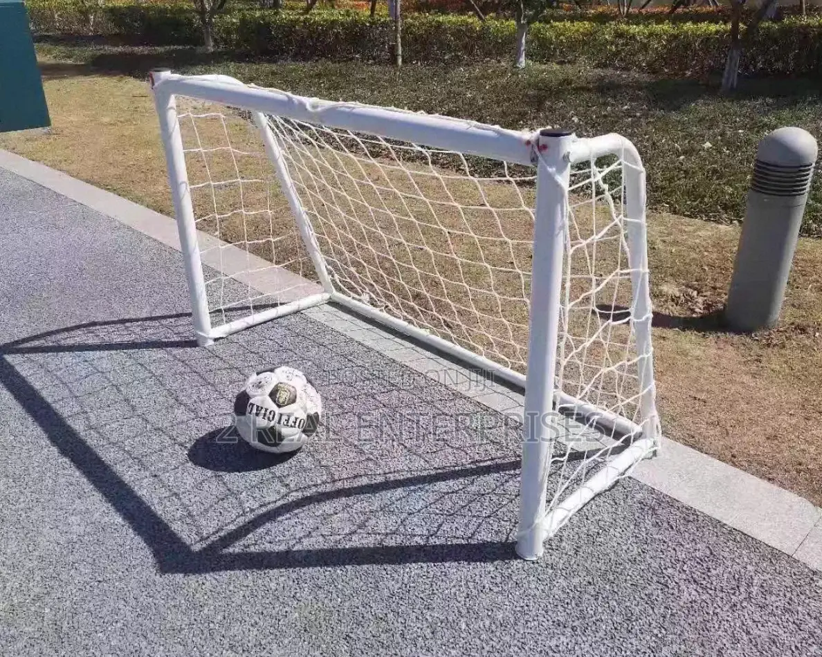 Adult Kids Mini Goal Post High Steel With Net 120cm X 80cm a Pair