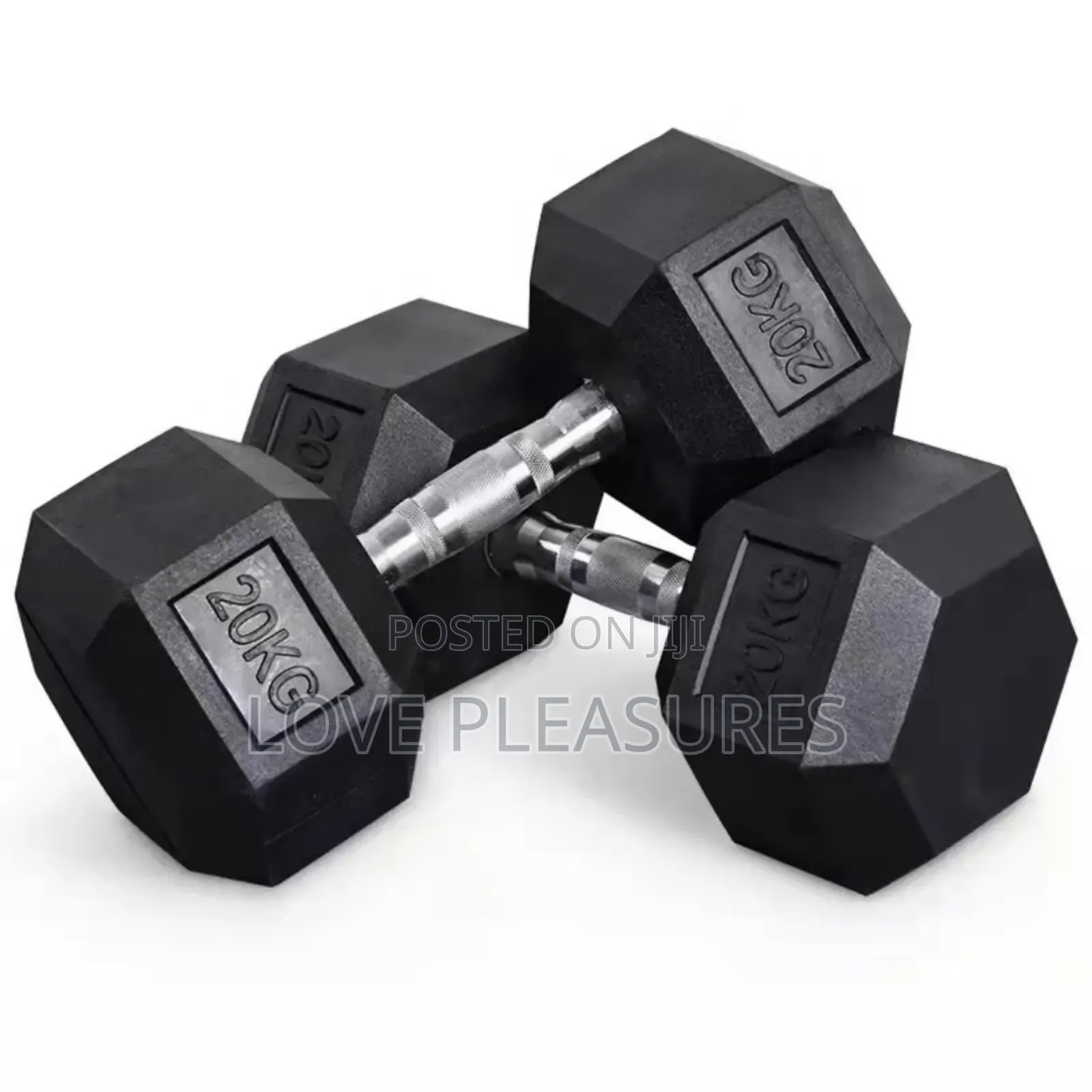 Pair of 20kg Home Gym Fitness Dumbbell