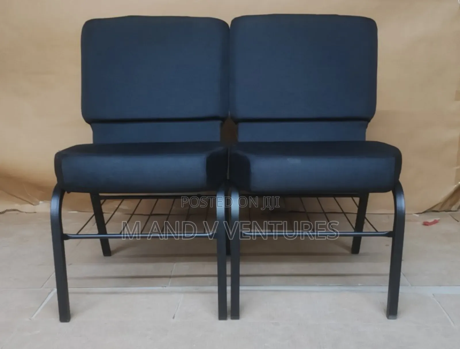 Auditorium Chair Black Colour