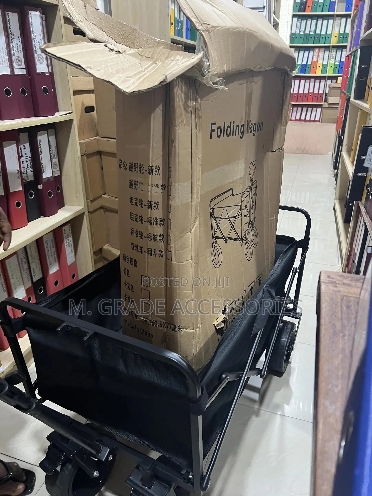 4 Wheel Foldable Wagon Trolley