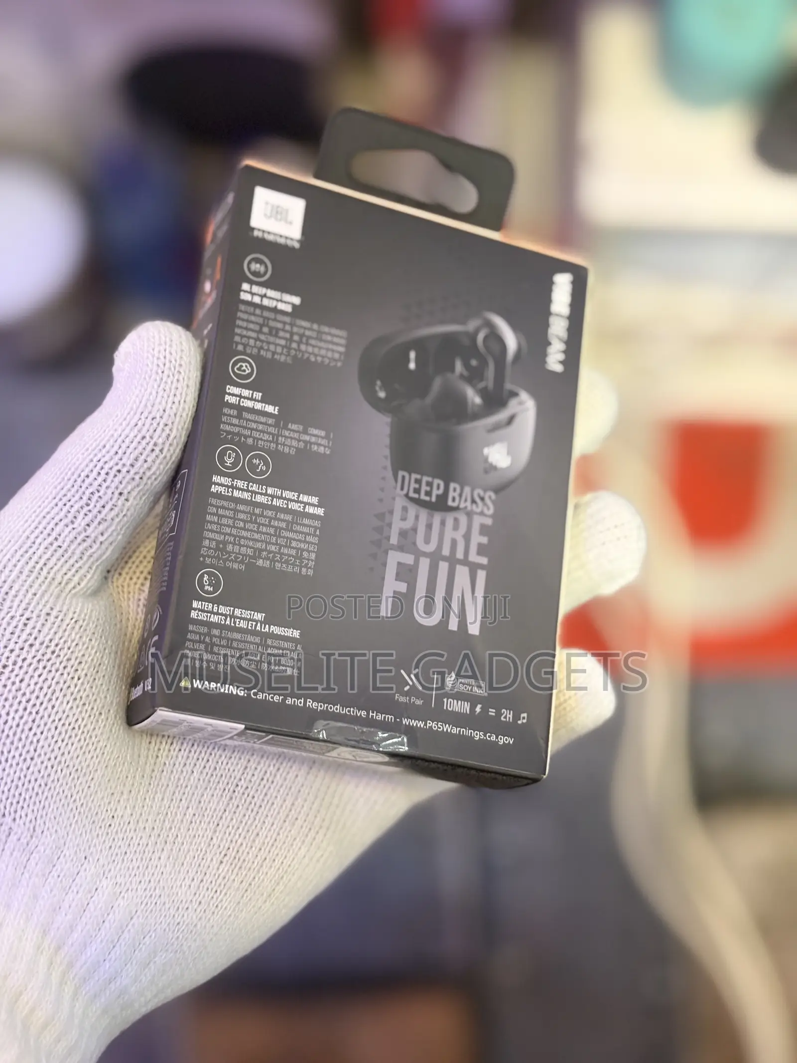 JBL Vibe Beam Wireless Earbuds - Deep Bass, Clear Calls, Long Battery