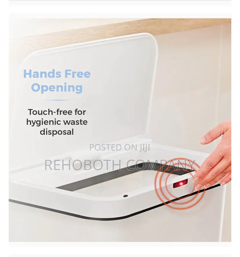Tower T838005w Sensor Bin With Retainer Ring, Battery-Operated, 50l
