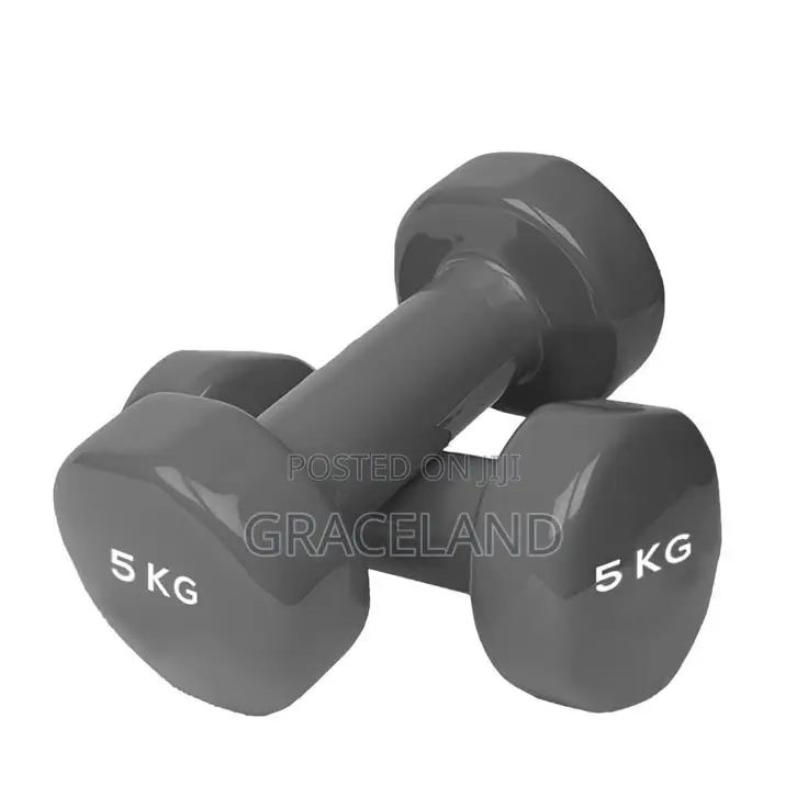This Is Original Dumbbell 5 Rubber Coated Dumbbell Available Stock