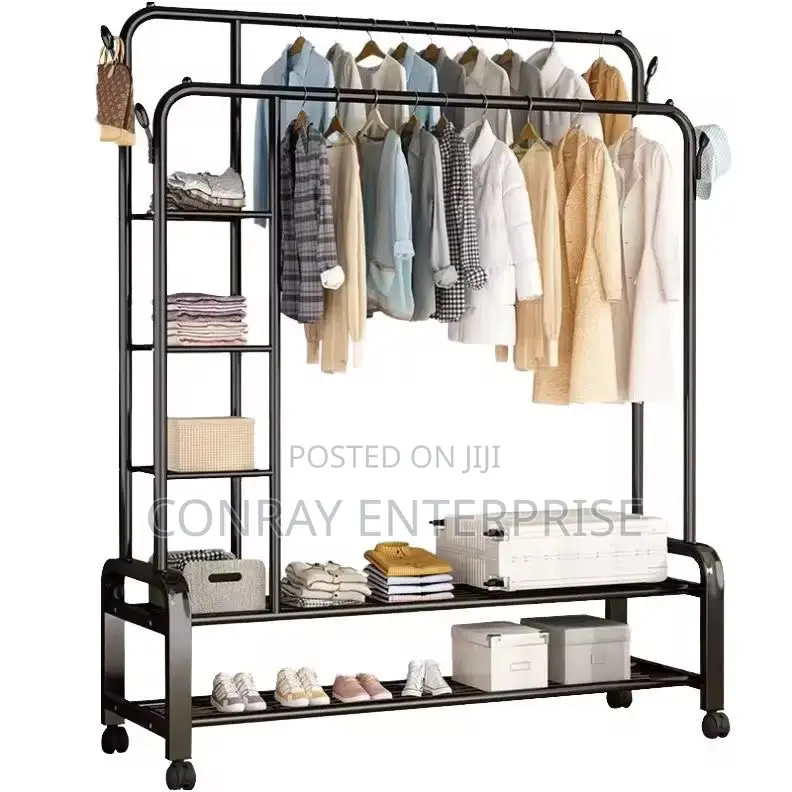 Clothing Rack With Shelves.