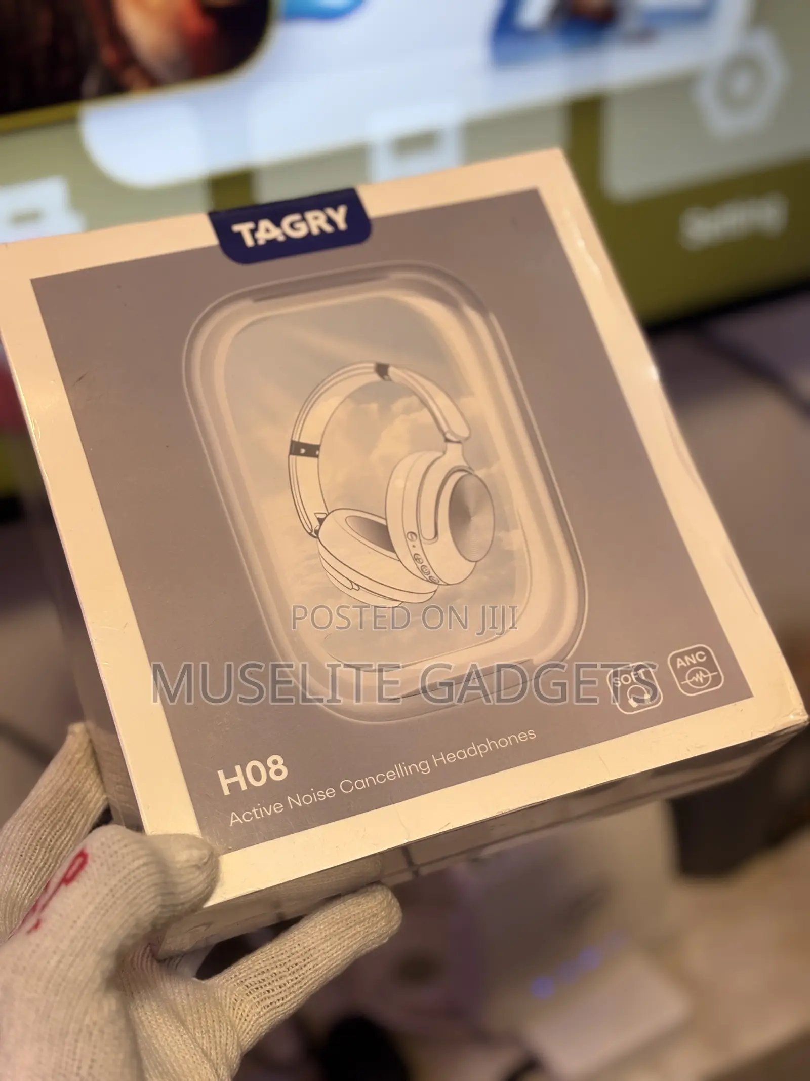 Tagry H08 Wireless Headphones-Anc Noise Cancel, Long Battery,Deep Bass