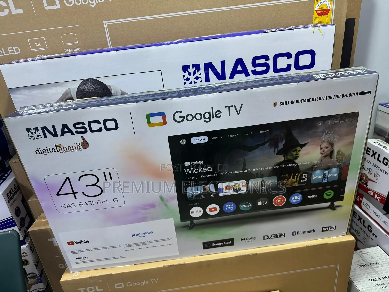 Nasco 43" Google Smart Full Hd Tv| Google Play, Netflix, Live Matches