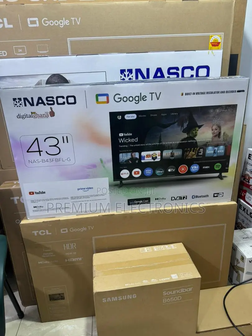 Nasco 43" Google Smart Full Hd Tv| Google Play, Netflix, Live Matches
