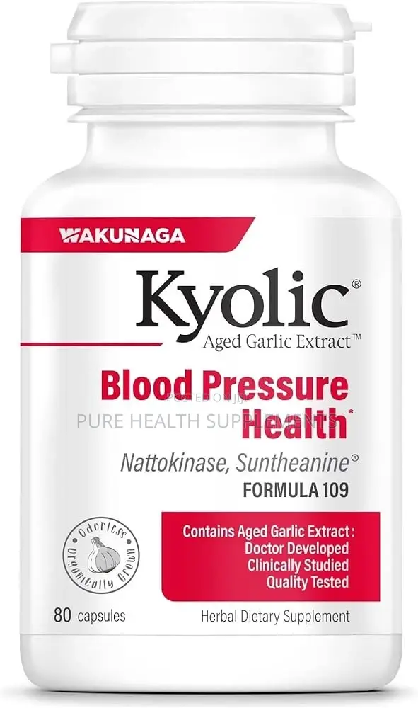 Kyolic Aged Garlic Extract, Blood Pressure Health, 80/160 Caps