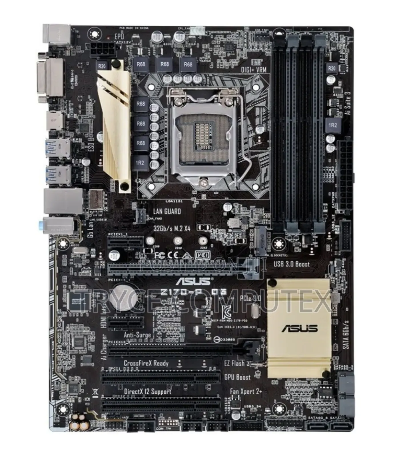 Asus Z170 Motherboard
For 6th and 7th Generation