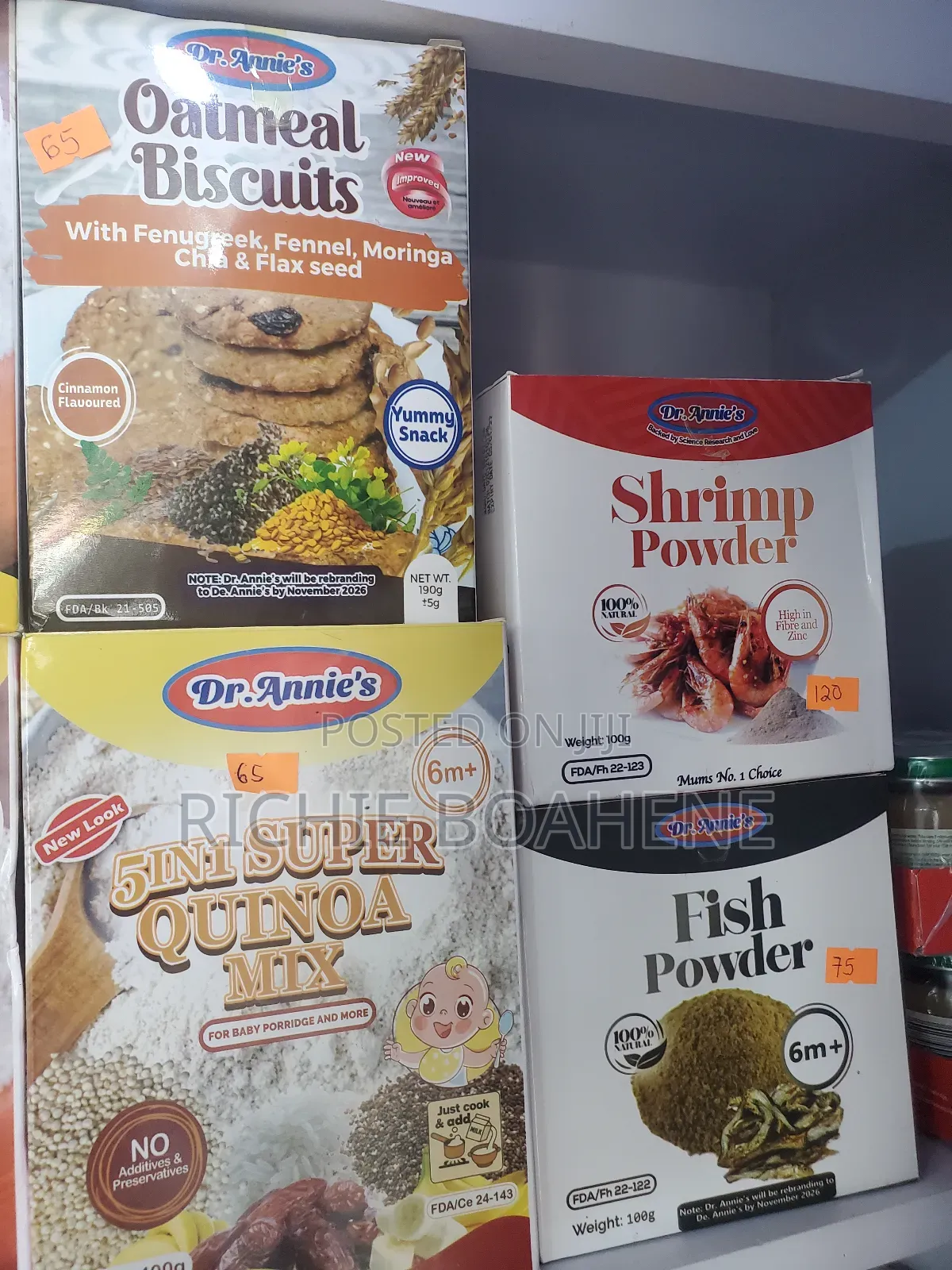 Dr Annie's Baby Foods and Mother's Supplements