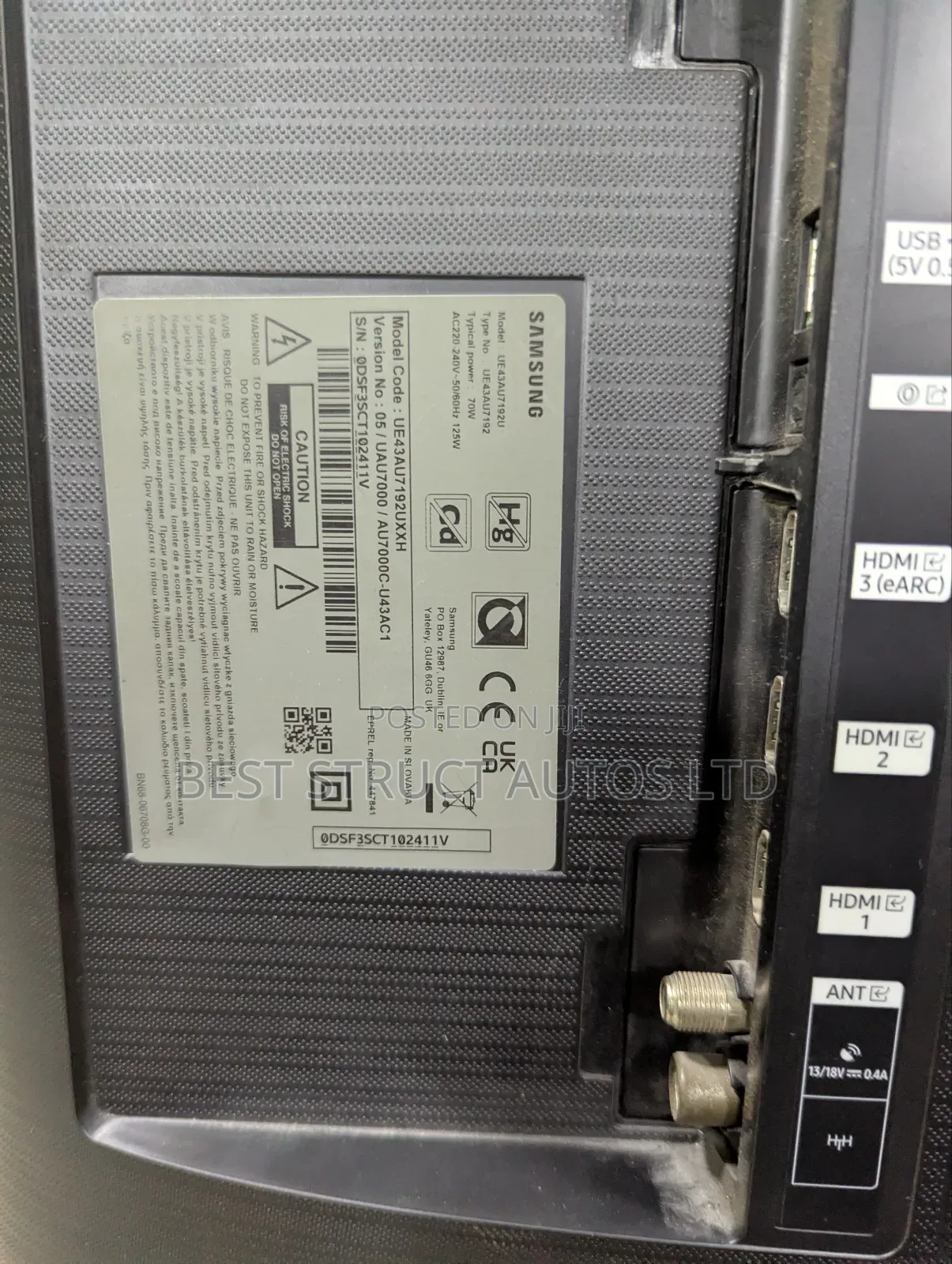 Slightly Used Samsung 43 Inches Smart Tv
