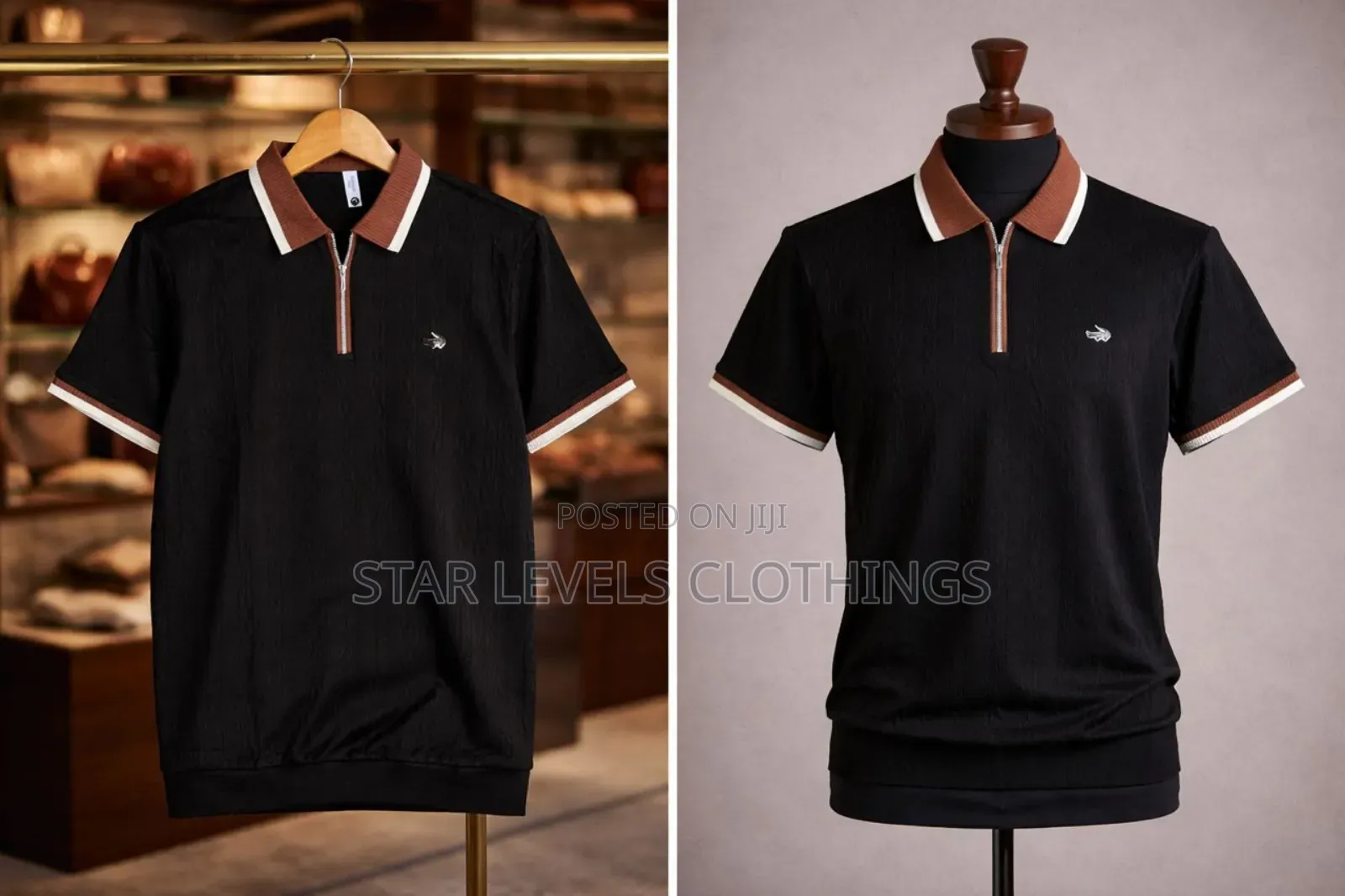 Original Men Knitted Shirts #Black#
