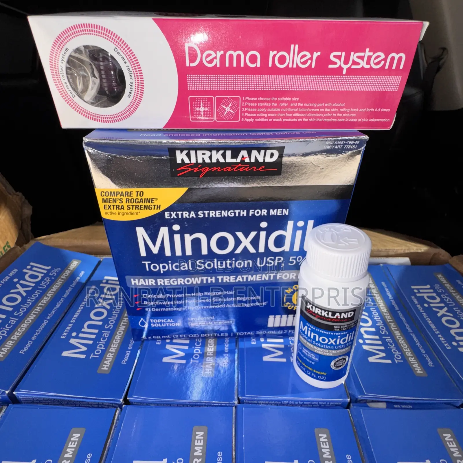 Derma Roller Plus Original Kirkland Minoxidil Liquid