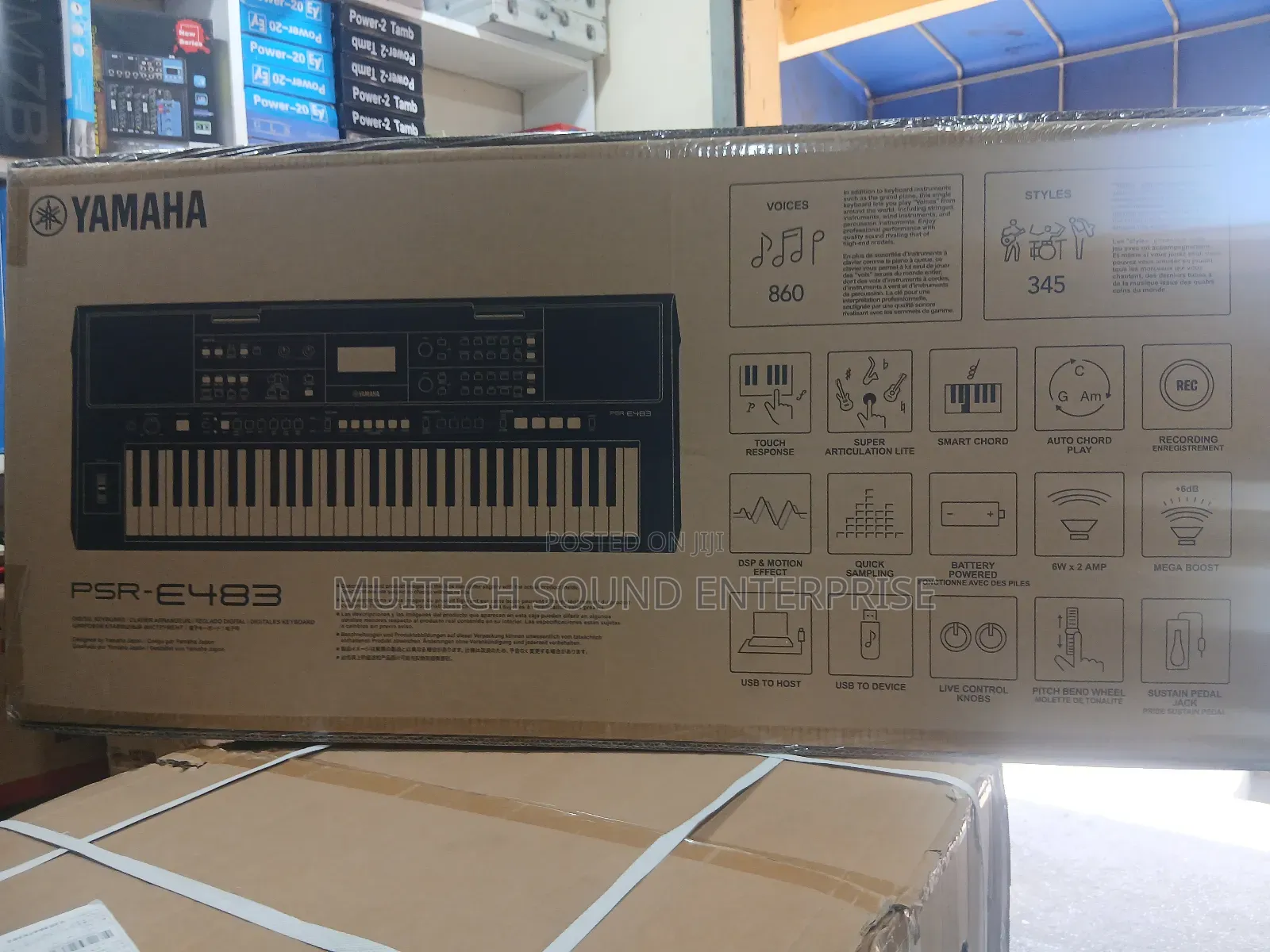 Yamaha Keyboard PSR E- 483 (New Edition)