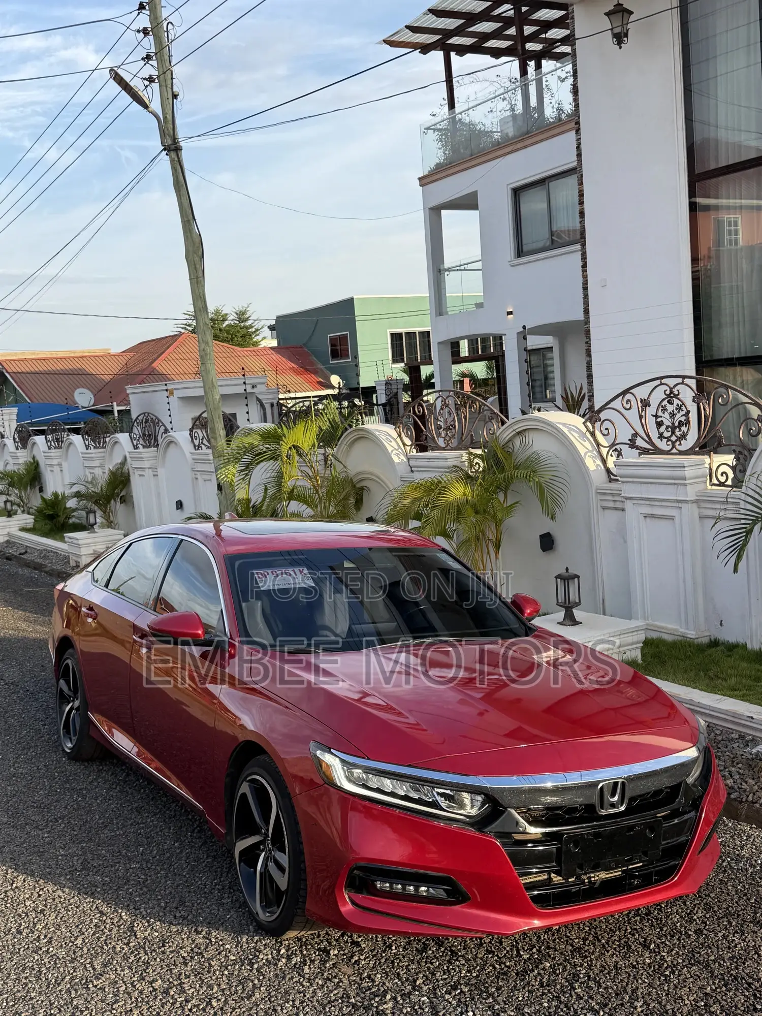 Honda Accord EX-L (2.0L 4cyl Turbo 10A) 2019 Red