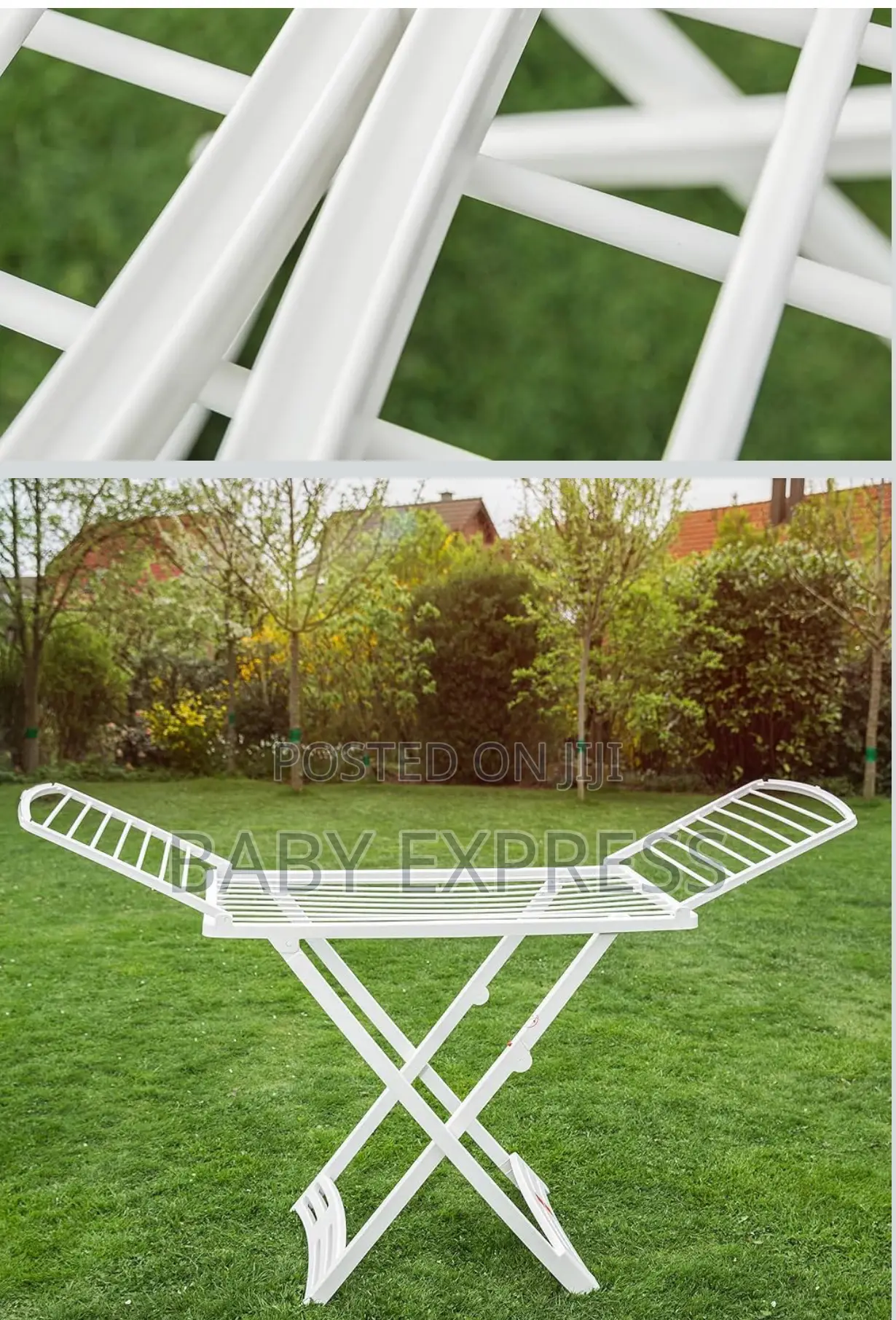 High Quality Foldable Plastic Clothes Dryingrack 4 Indoor Outdoor Use