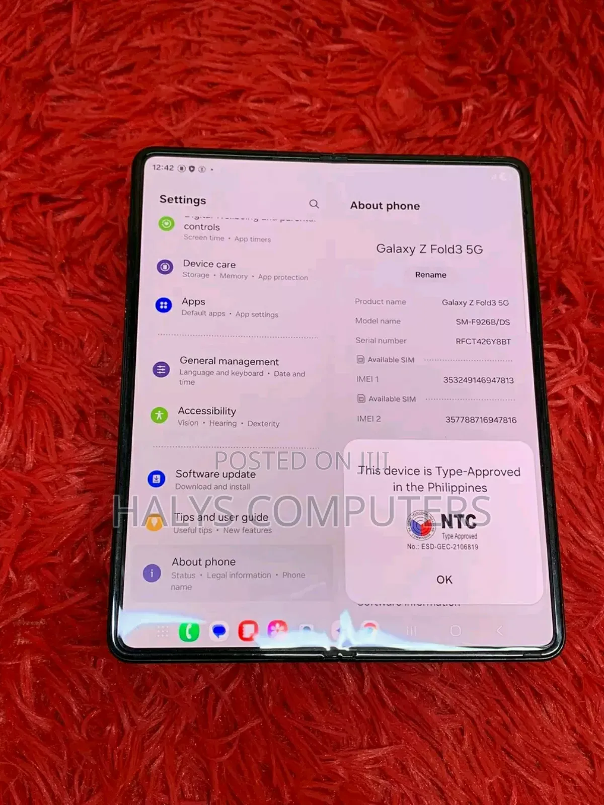 Samsung Galaxy Z Fold 3 256 GB Black