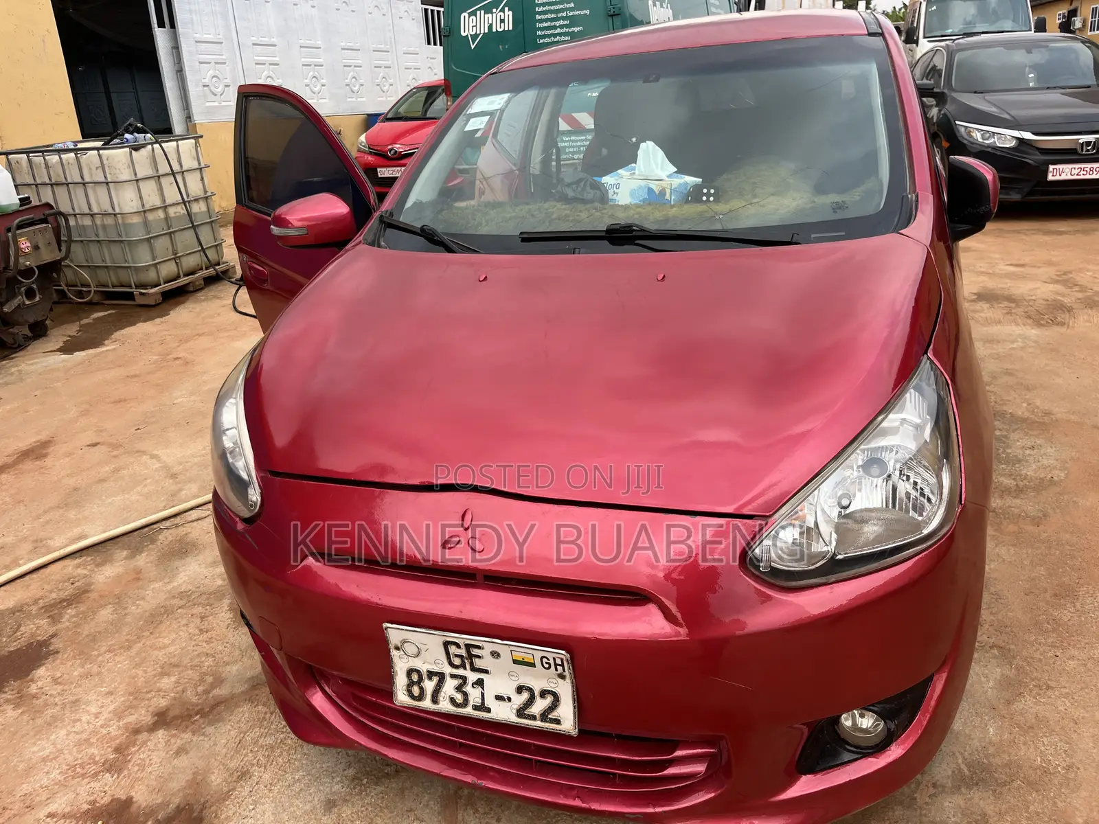 Mitsubishi Mirage ES 4dr Hatchback (1.2L 3cyl 5M) 2015 Red