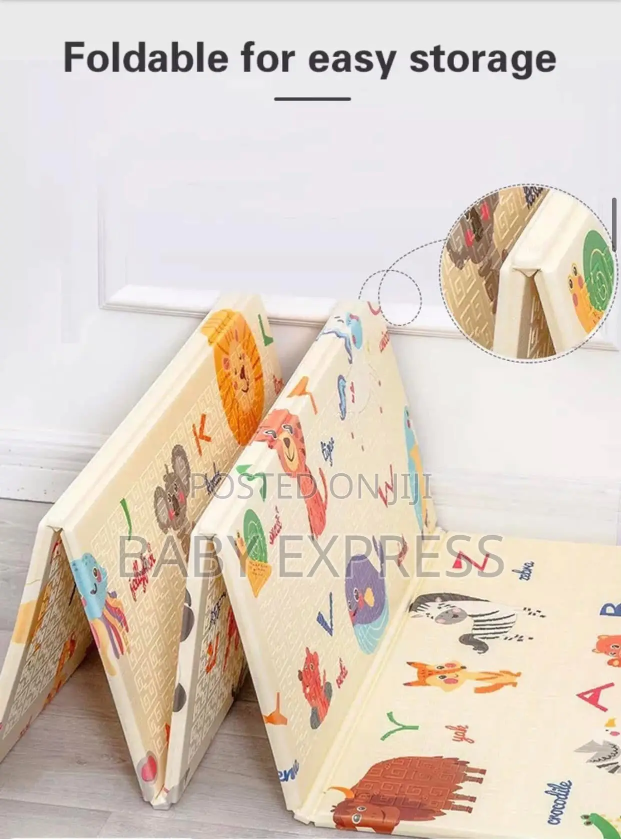 Large Foldable Baby Playmat Xpe Foam Crawling Mat - Double-Sided