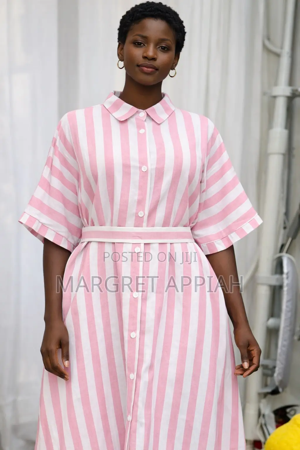 Stripped Shirt Dresses