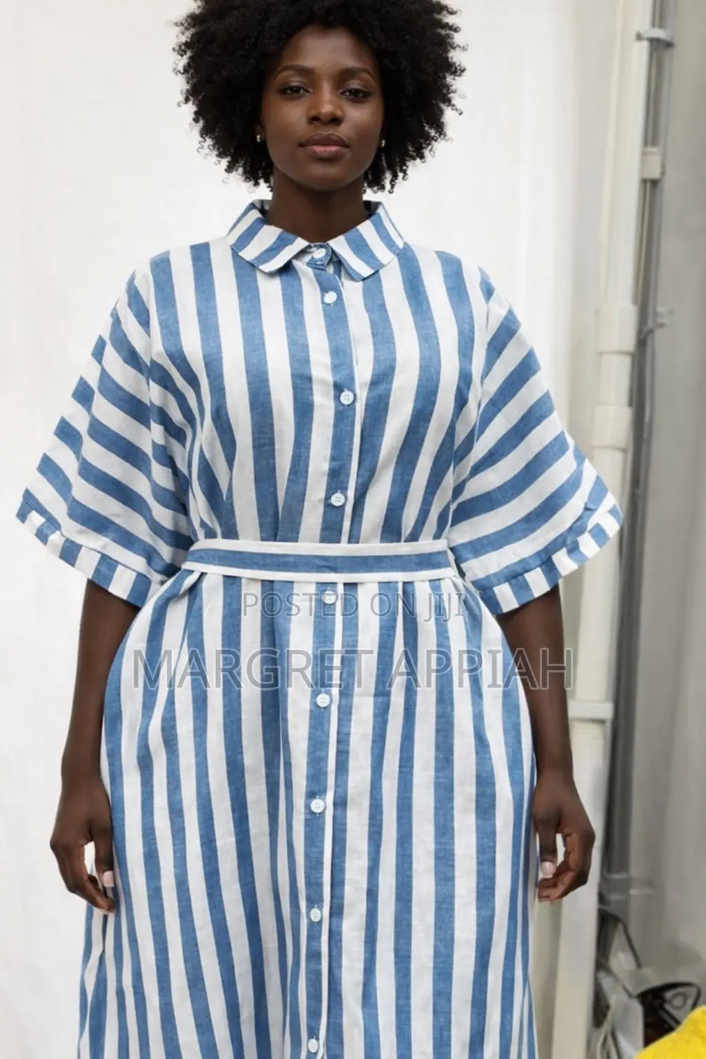 Stripped Shirt Dresses