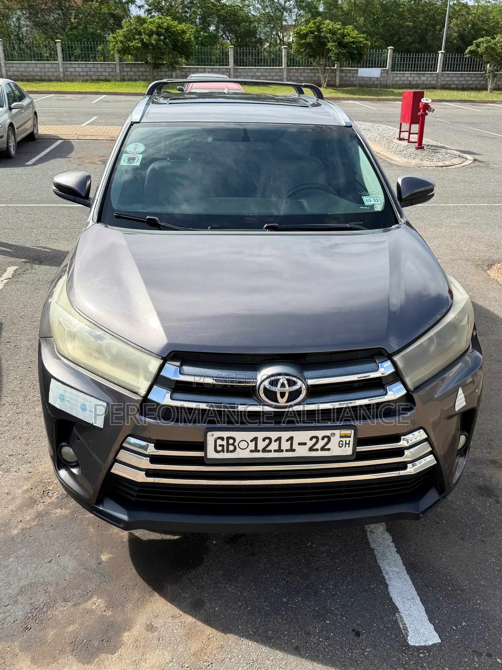 Toyota Highlander XLE V6 4x4 (3.5L 6cyl 6A) 2016 Gray