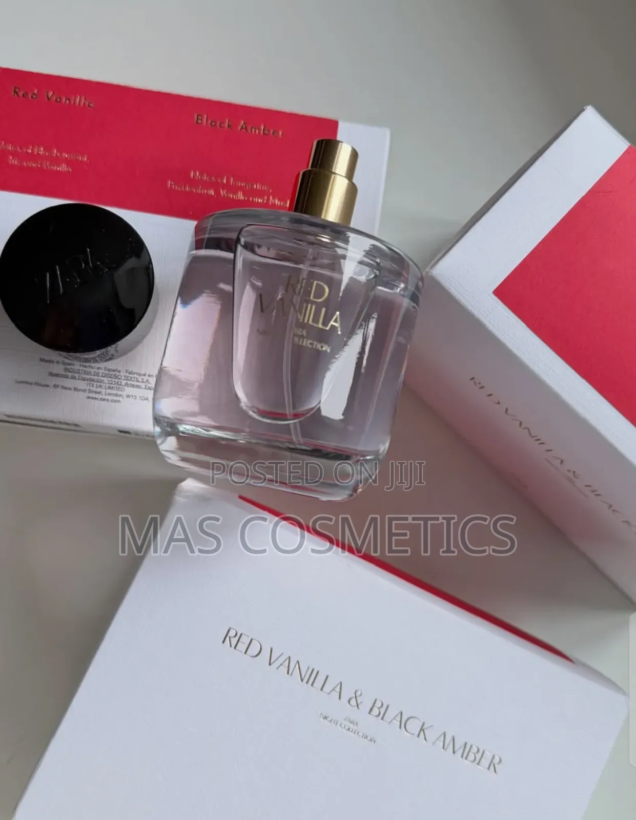 Zara Red Vanilla Black Amber Perfume for Women 90ml*2