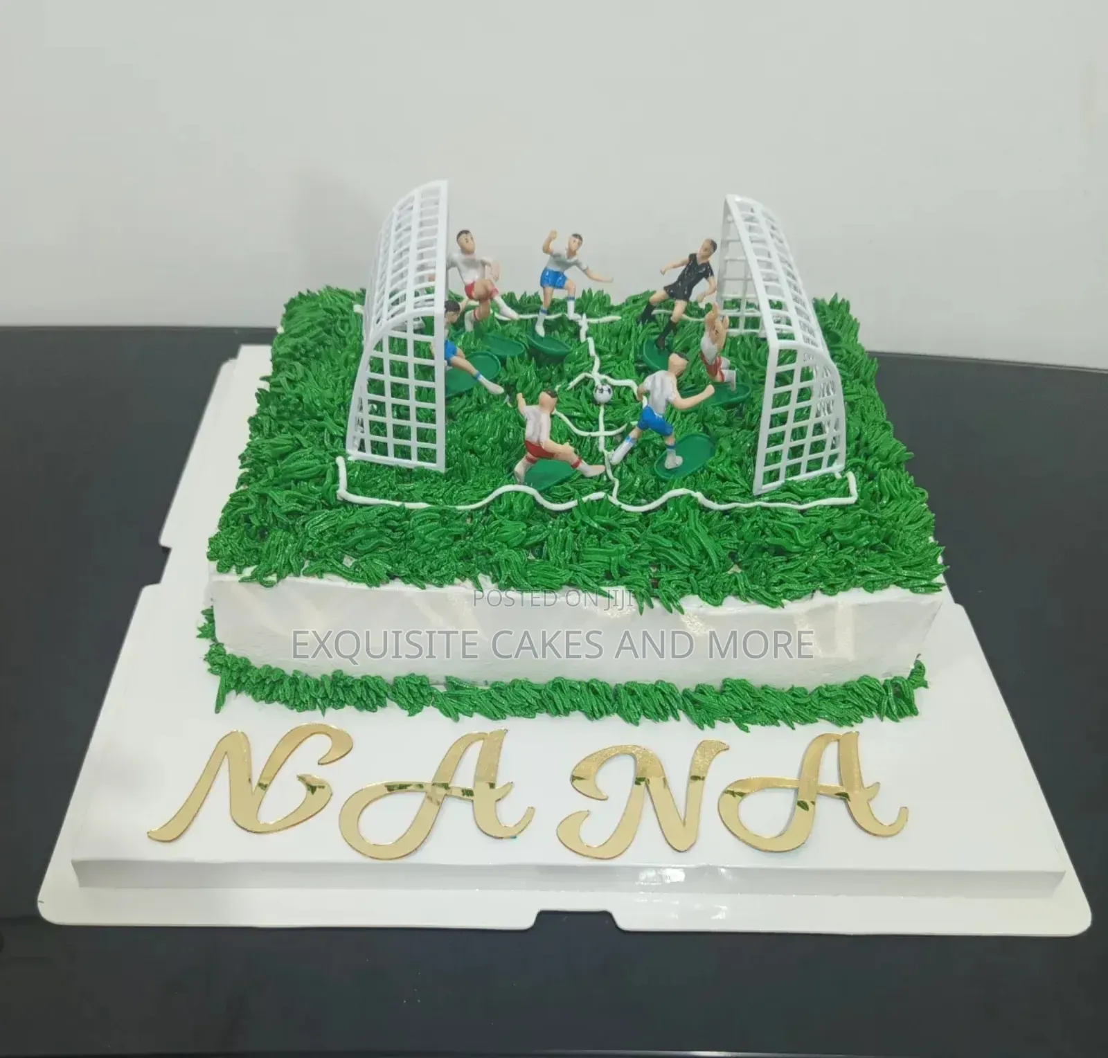 Football Pitch Character Cake