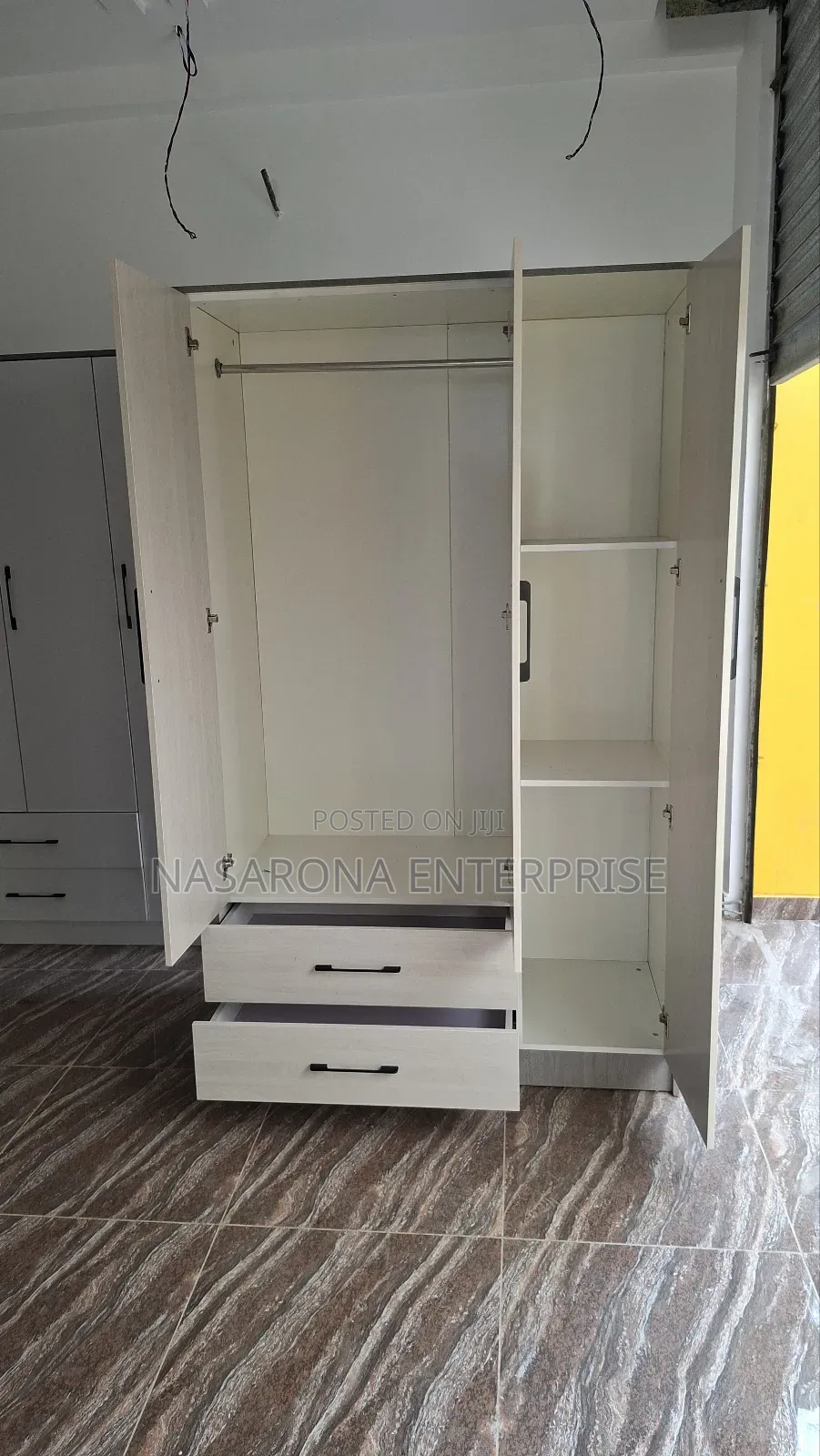 Double Wardrobe With 2drawers 120x55x200cm