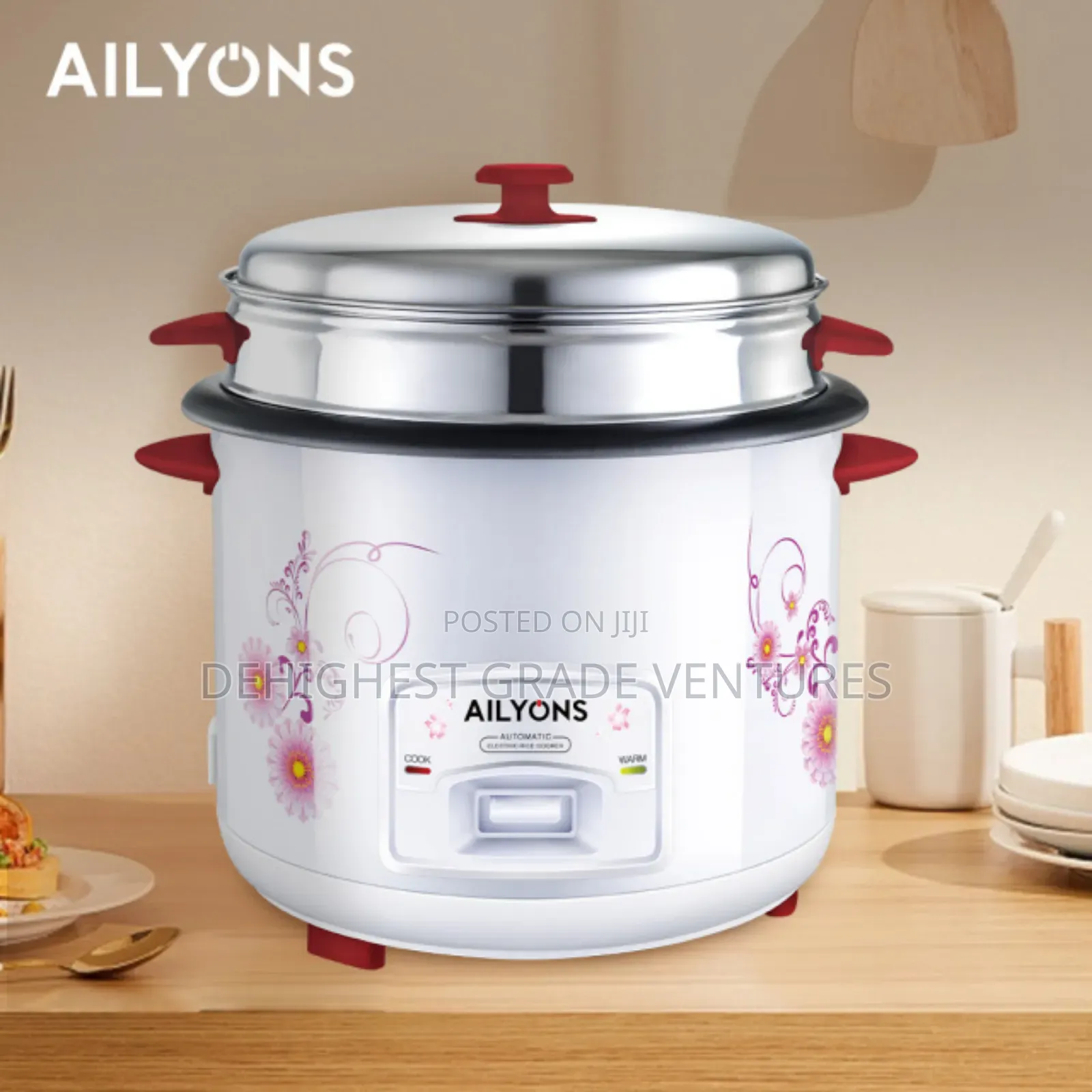 Ailyons Automatic Electric Rice Cooker 3 in 1