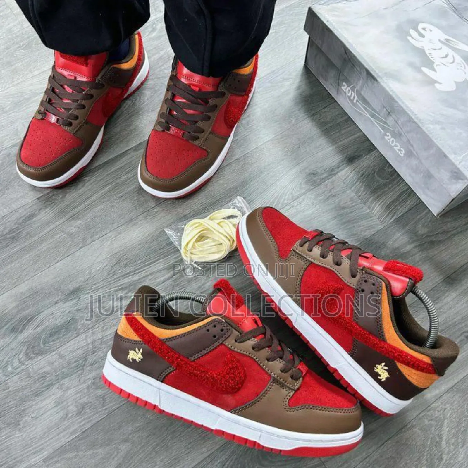 Nike Sb Dunk Low Rabbit Red Brown N White