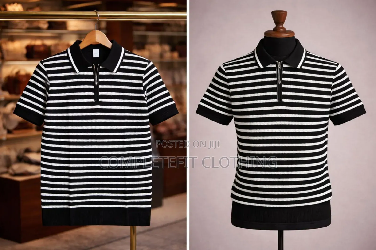 Original Men Knitted Shirts #Black#