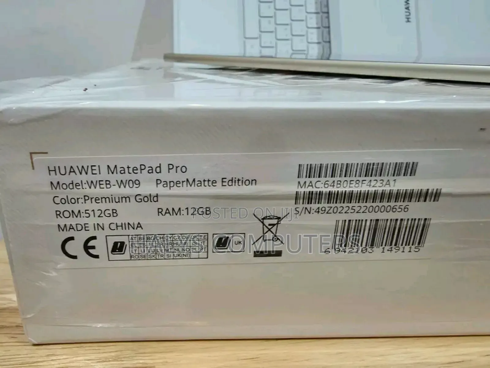 New Huawei MatePad Pro 13.2 512 GB Yellow