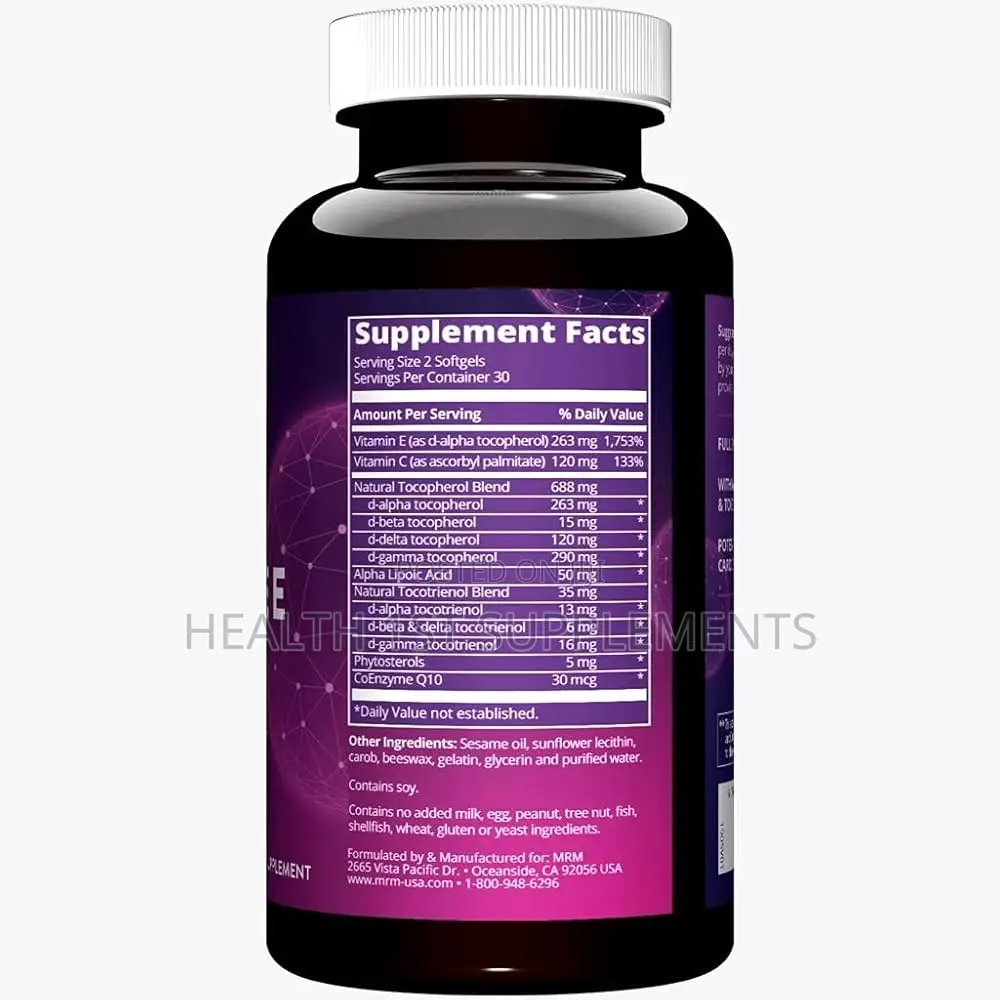 Full Spectrum Vitamin E, Heart, Skin Gut Health, 400iu, 60 Softgels
