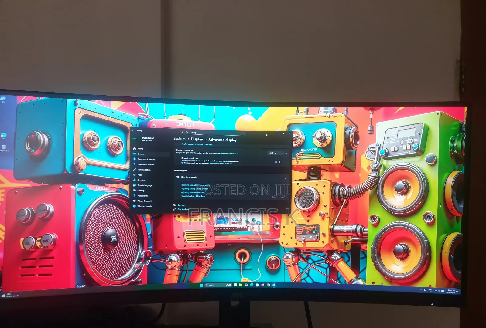 AOC Curved Ultra Wide 165hz "34" Gaming Monitor