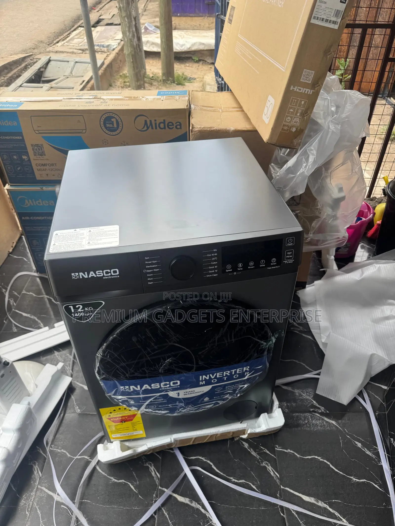 Nasco 12kg 6star Front Load Auto Washing Machine W/ Inverter Motor