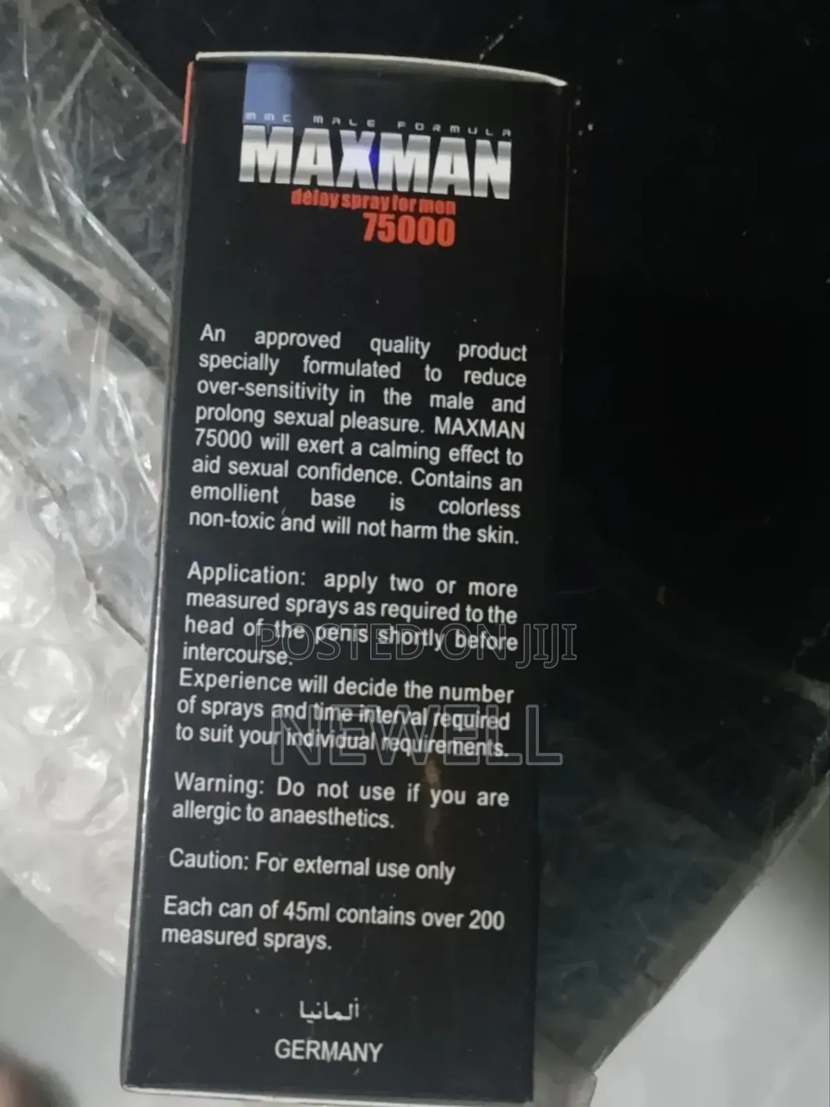 Maxman Delay Spray for Men