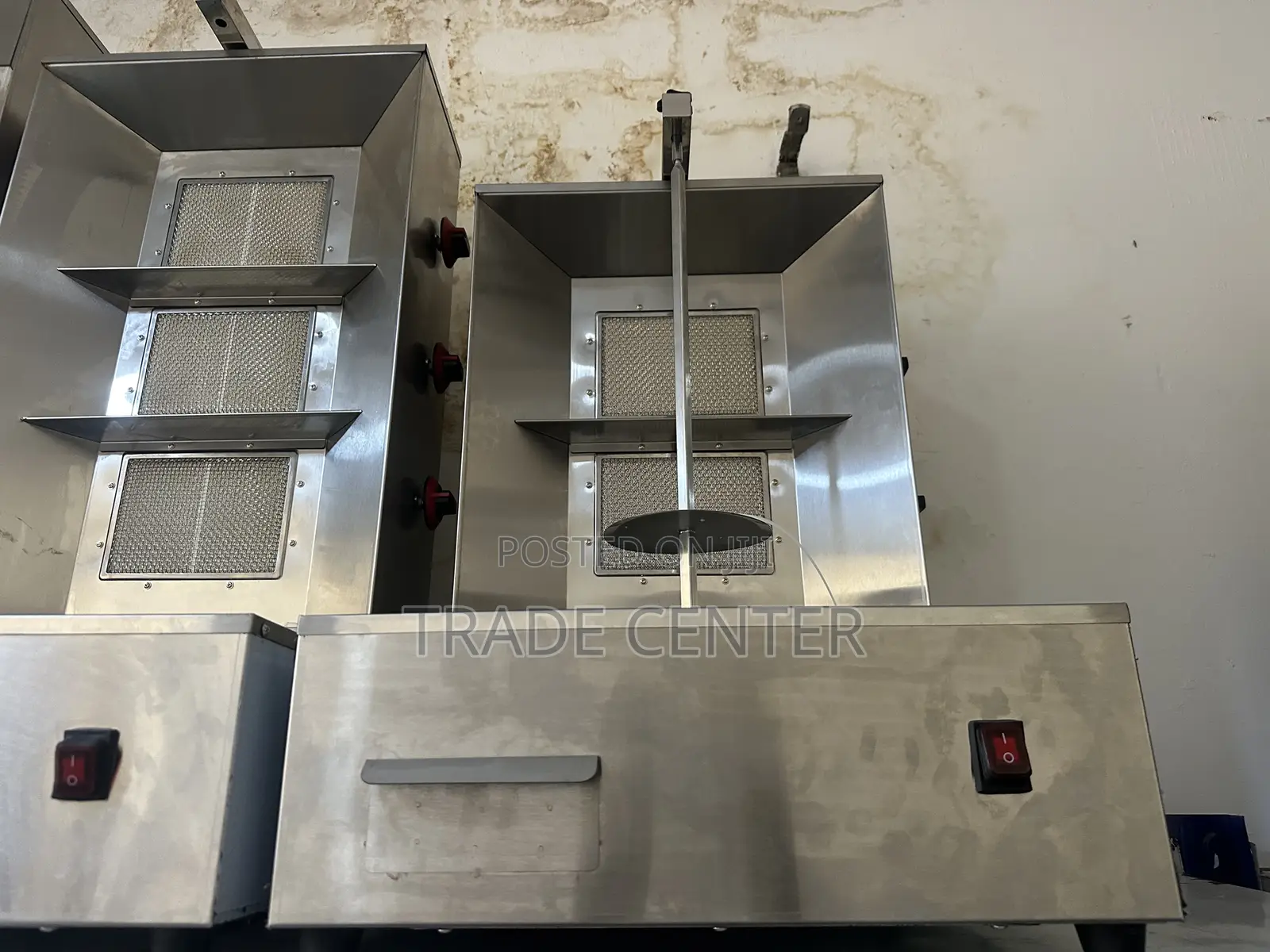 High Quality 2 Burner (Gas) Shawarma Machine