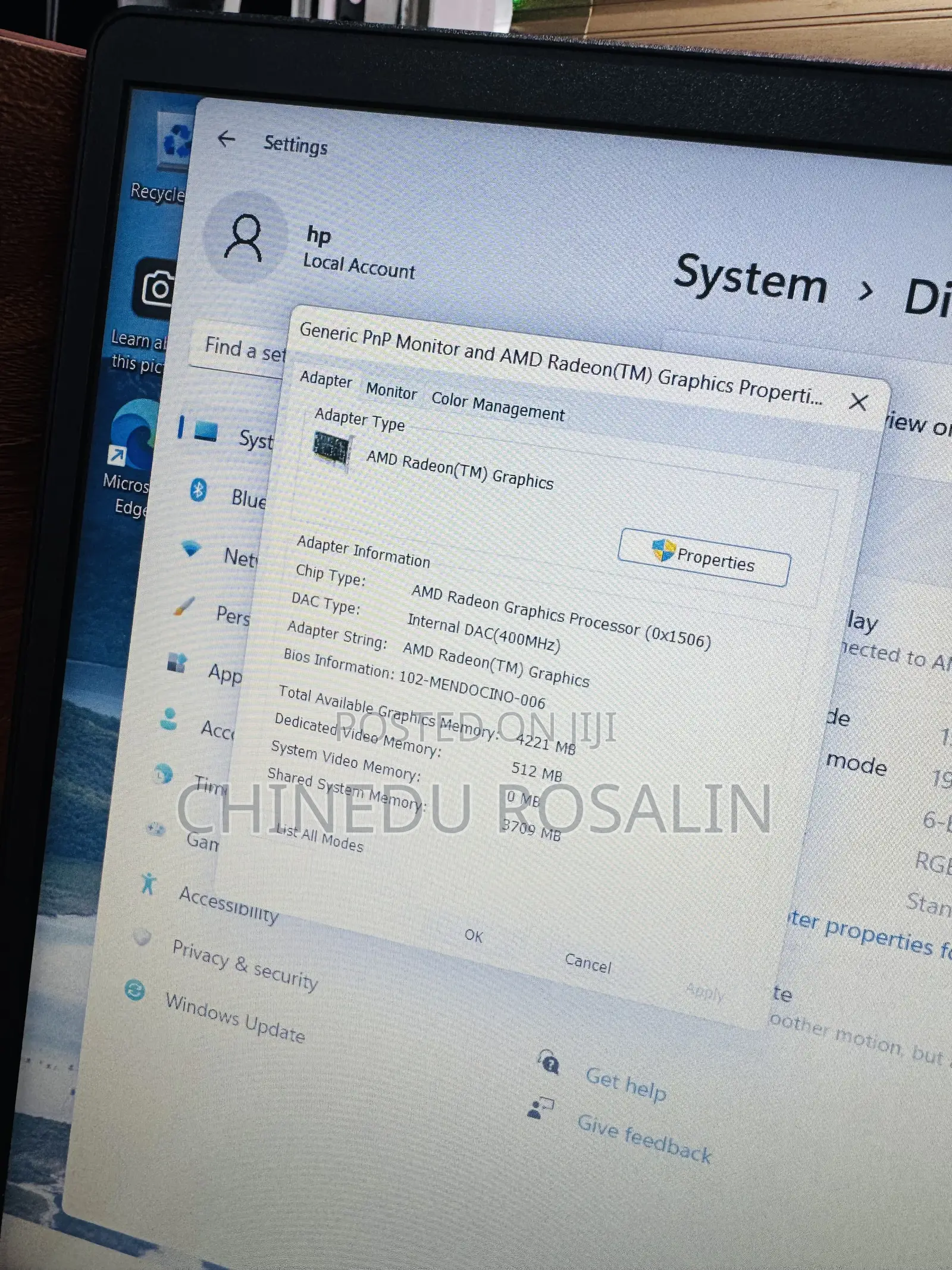 Laptop HP 255 G8 8GB AMD Ryzen 5 SSD 512GB