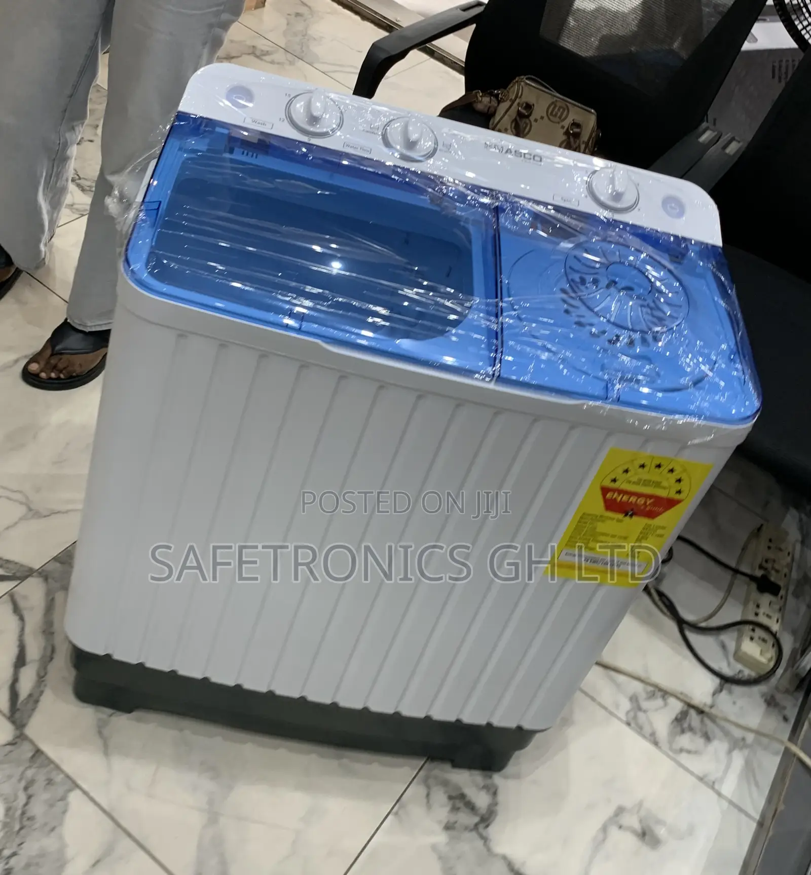 Zealous Best Nasco Washing Machine 11 Kg Semi Automatic Nas-11-Tw