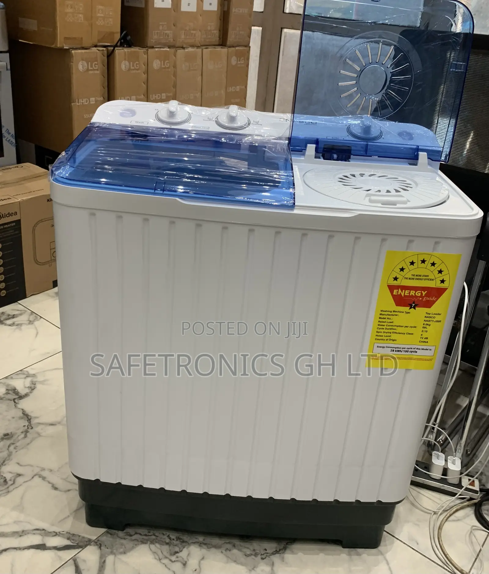 Beat Quality Nasco Washing Machine 11 Kg Semi Automatic Nas-11-Tw