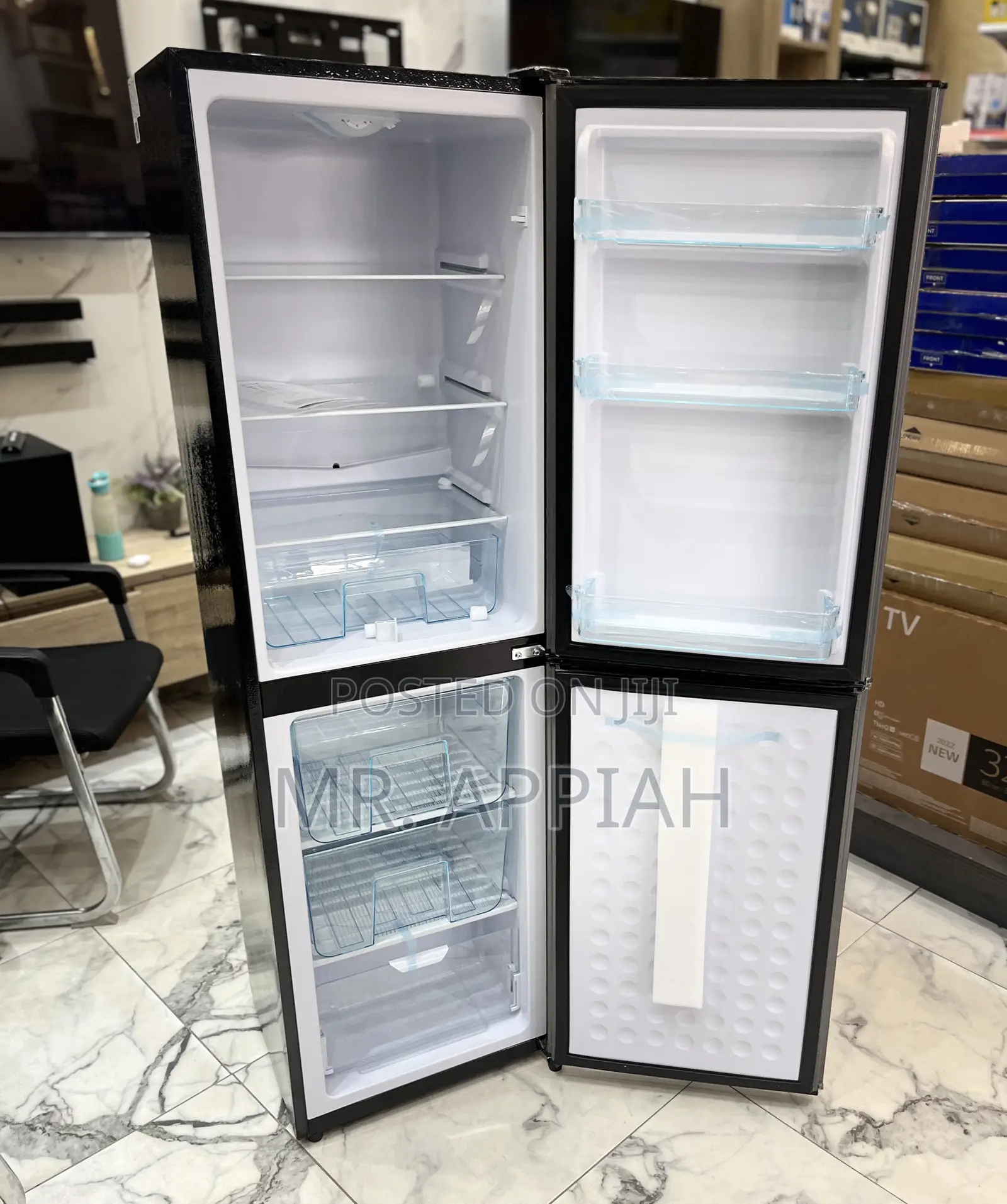 Best Nasco 158l Bottom Mount Freezer Fridge(Nasd2-20fl)Dark Gray.