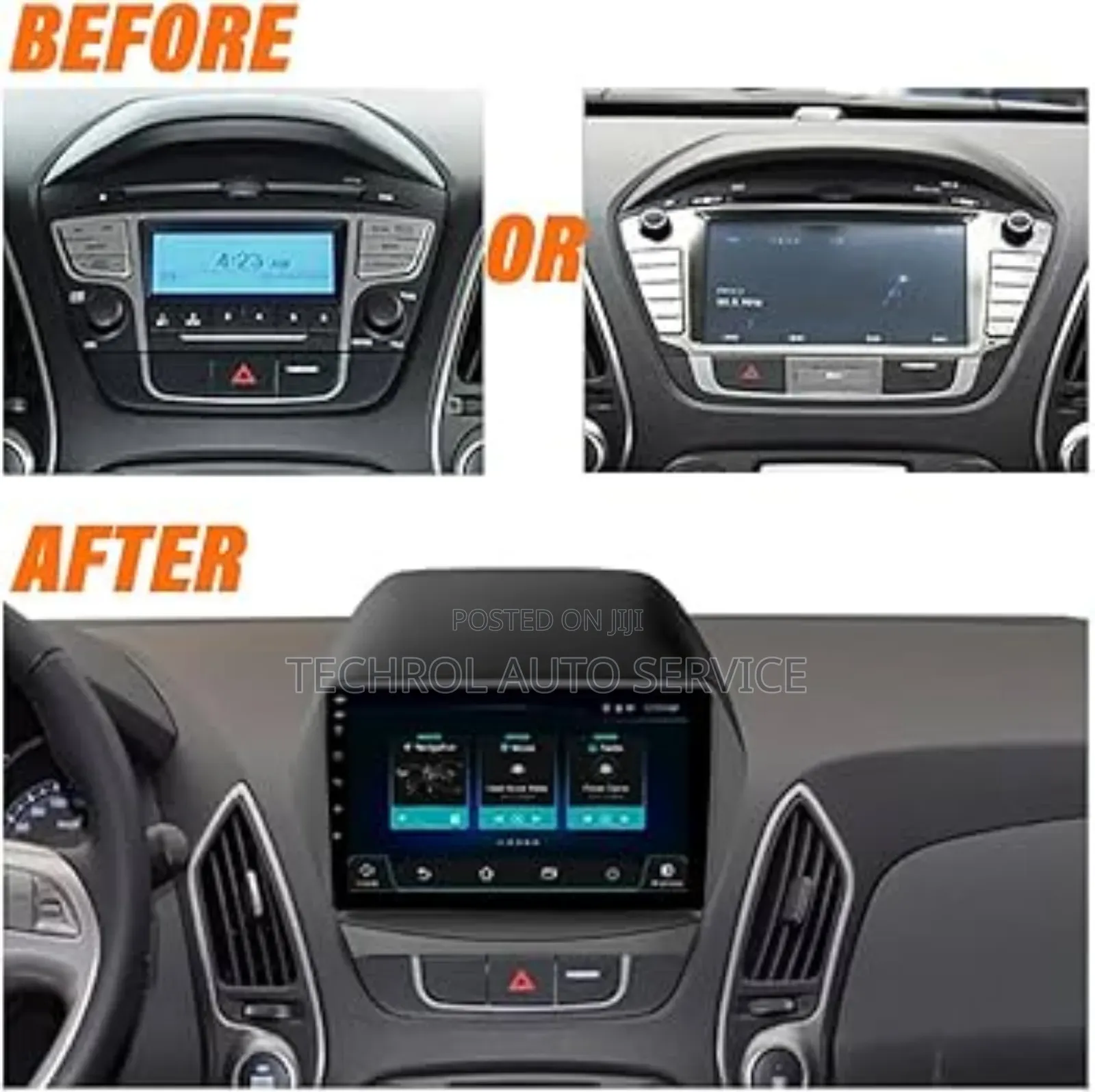 2013 to 2015 Hyundai Tucson Android Screen