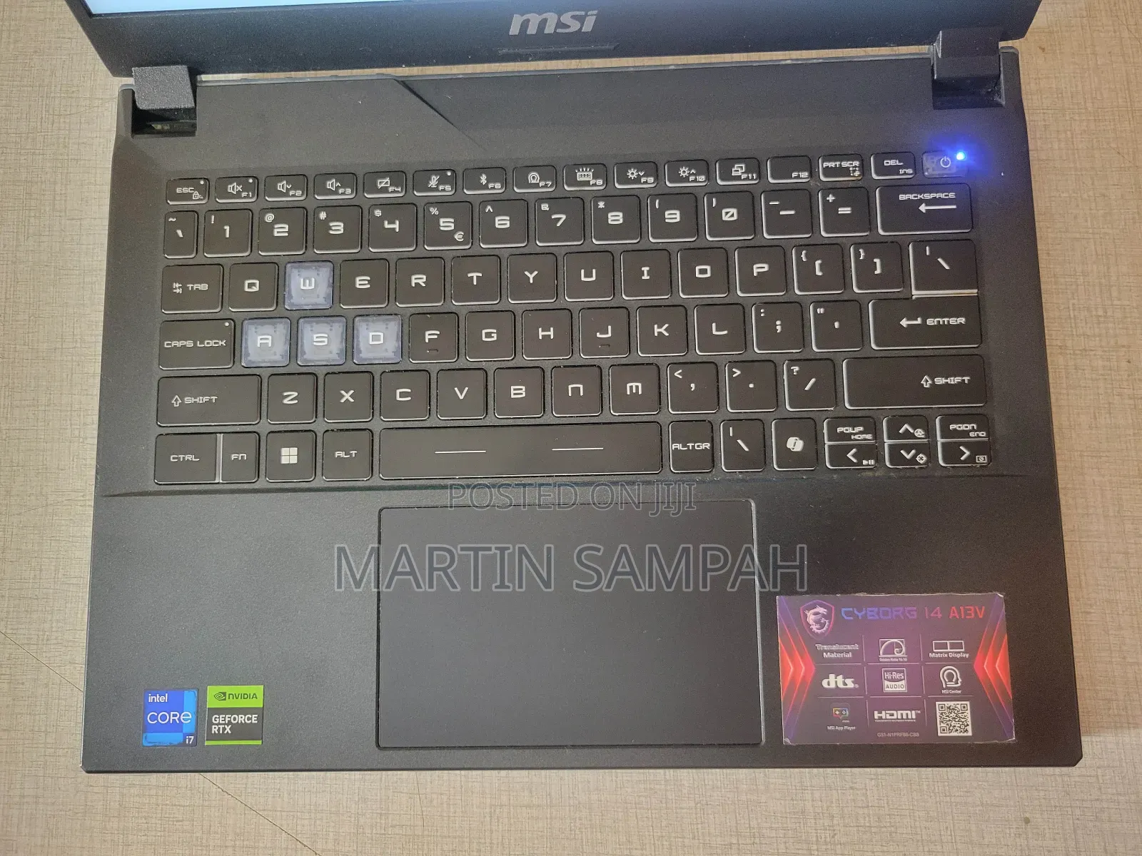 Laptop MSI Cyborg 15 16GB Intel SSD 512GB
