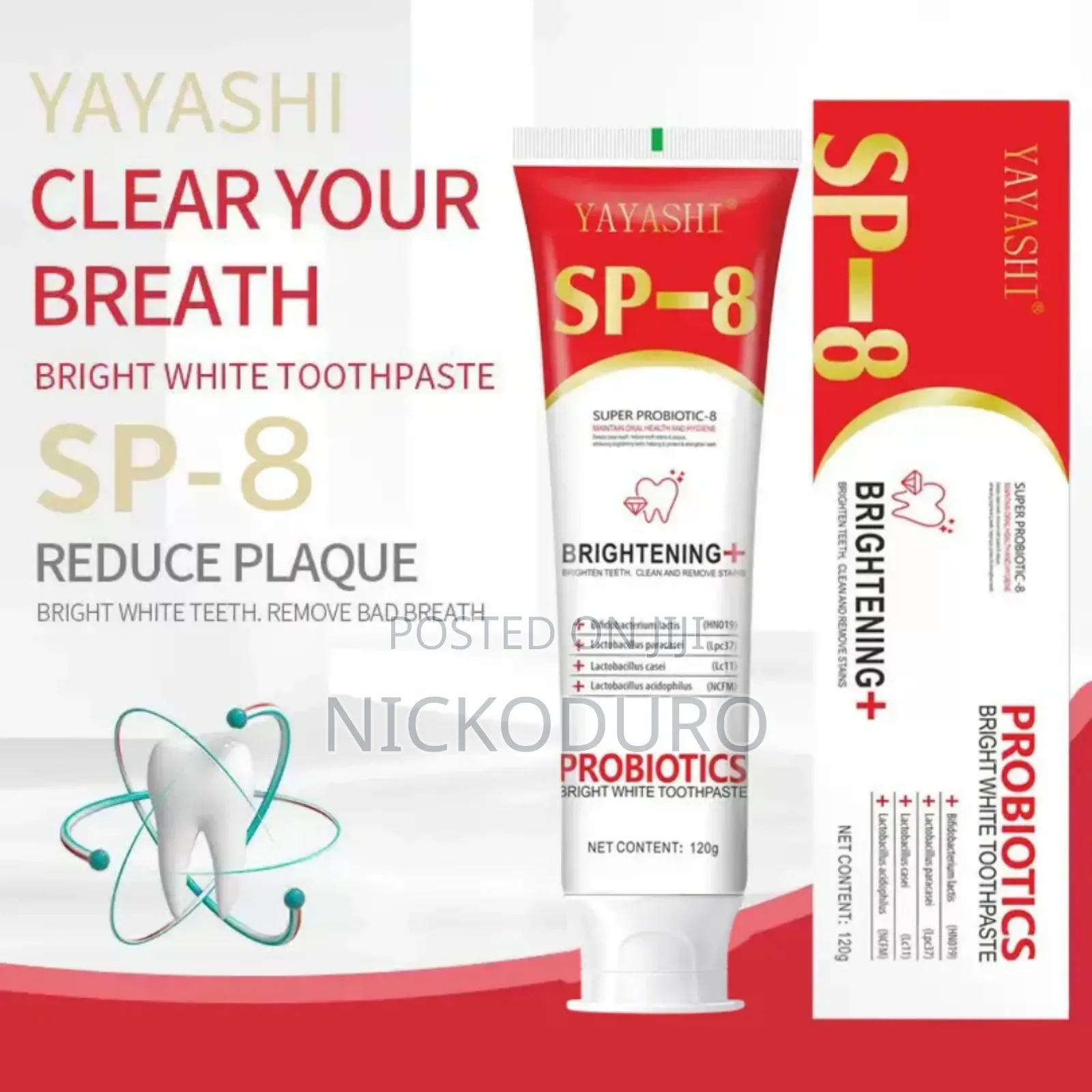 Sp-8 Probiotic Whitening Toothpaste !