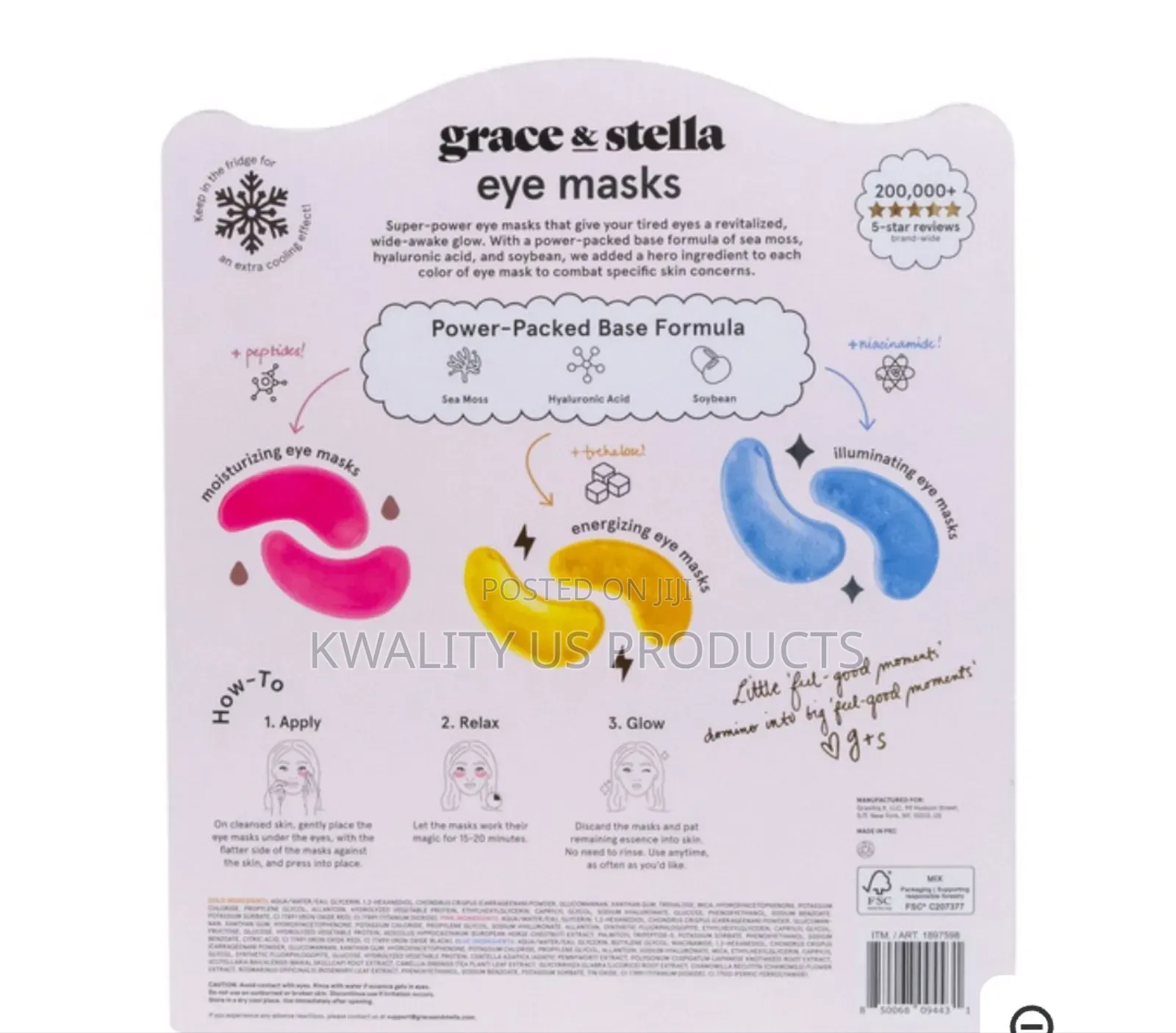 Stella and Grace Under Eye Masks - 24 Pairs