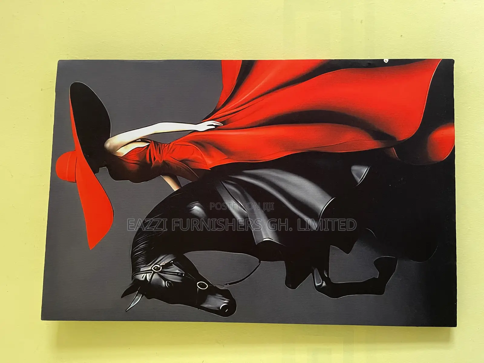 Real Cloth the Red Rider / Red Power Canvas Wall Arts Single Frame
